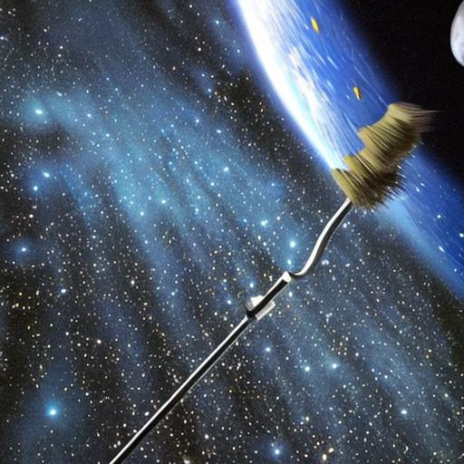 Broom in space